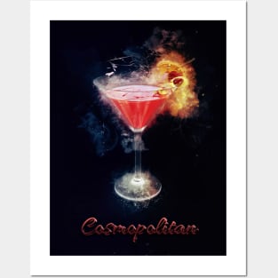 Cosmopolitan Cocktail Drink Happy Hour Party Posters and Art